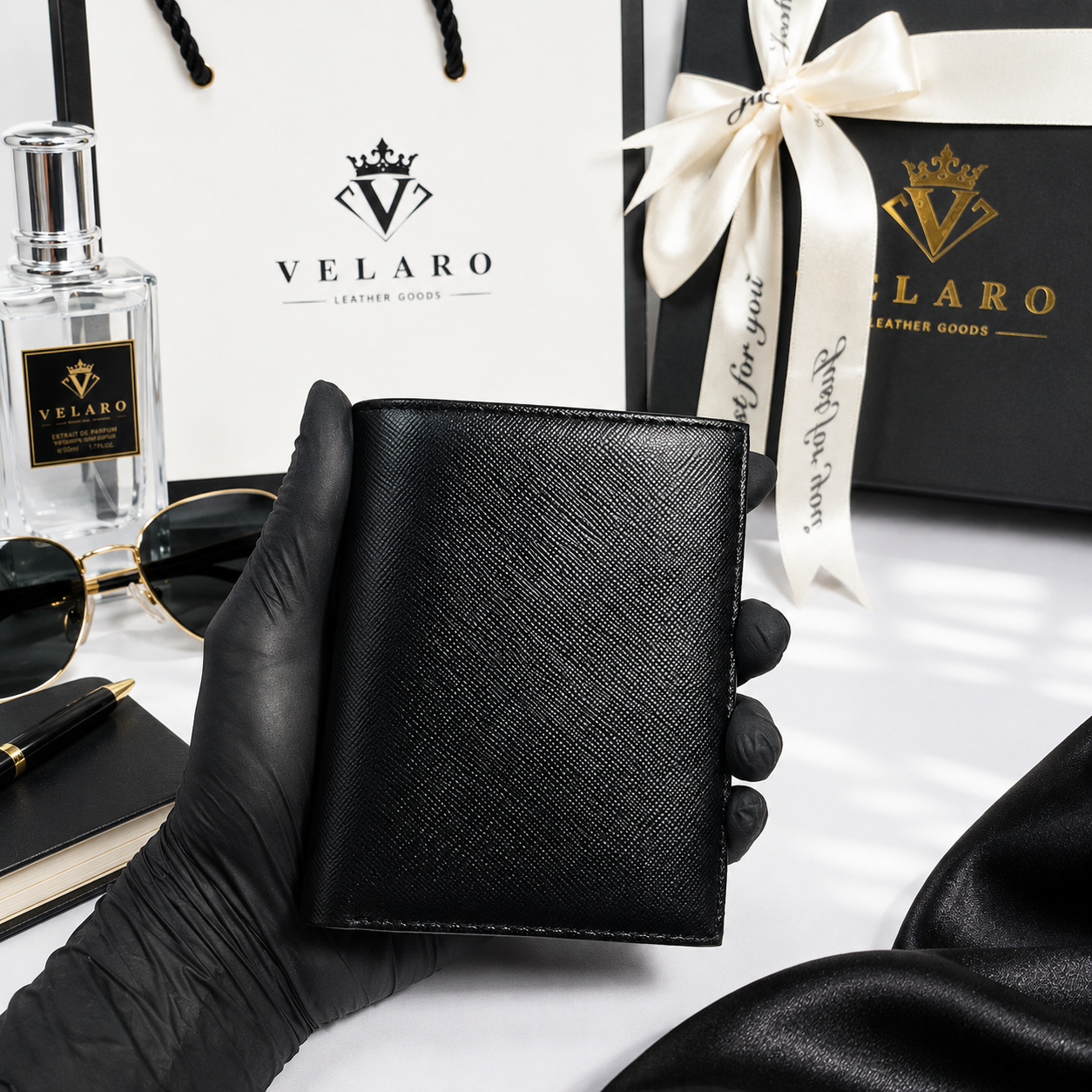 Ví Đứng VELARO Monarch Saffiano - Ảnh 5